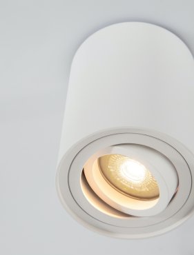 Nova Luce Ulty - spot en saillie - Ø 8,5 x 11,5 cm - blanc