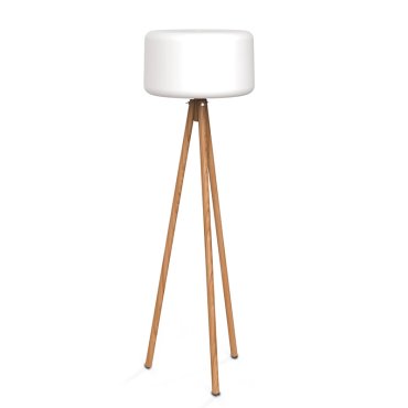 New Garden Chloe - lampadaire rechargeable avec panneau solaire - Ø 45 x 140 cm - 4,5W LED dimmable inclus - IP65 - blanc