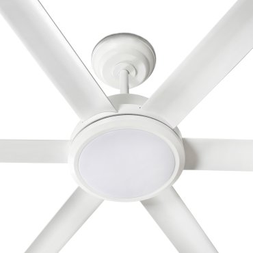 Faro Rotterdam 20 XL - ventilateur de plafond avec lumière et télécommande - Ø 200 cm - 32W LED inclus - blanc mat