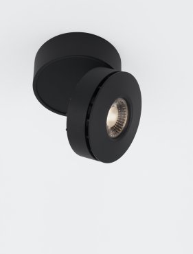 Nova Luce Lot - spot en saillie - Ø 10 x 7 cm - 15W LED inclus - noir
