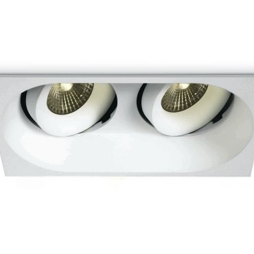 ONE Light COB Outdoor/Bathroom - spot encastré - 168 x 90 mm, 160 x 83 mm taille d'encastrement - 7W LED dimmable inclus - IP54 - blanc
