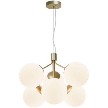 Nordlux Ivona - lampe suspendue - 62 x 62 x 247 cm - opale et laiton