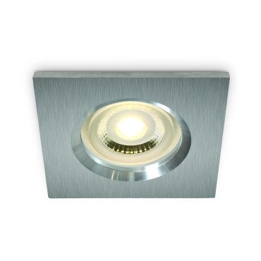 ONE Light Gamme Salle de Bains - spot encastrable - 85 x 85 mm, Ø 68 mm encastrable - IP65 - aluminium
