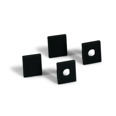 ONE Light Black Profiles Series - Profilé LED pour plaque de plâtre de 12 mm - 5,3 x 1,5 cm - longueur 200 cm - noir