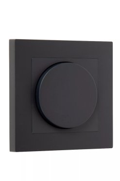 Lucide Variateur encastré - Phase on et off - 7,6 x 7,6 x 5,1 cm - noir