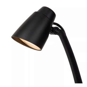 Lucide Ludo - lampe de bureau - 15,6 x 19,1 x 40,2 cm - 4,5W LED inclus - noir