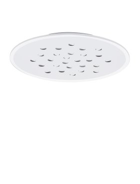 Nova Luce Astro - plafonnier avec télécommande - Ø 60,3 x 5 cm - 40W dimmable LED inclus - blanc sablé
