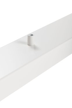 Perluci - plaque de plafond pour 2 points lumineux - 140 x 9 x 2,5 cm - blanc