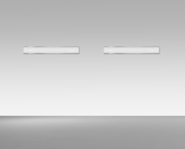 Century Italia Stabila - baguette/mur/plafonnier - 60 x 7,5 x 2,8 cm - 19W LED inclus - blanc