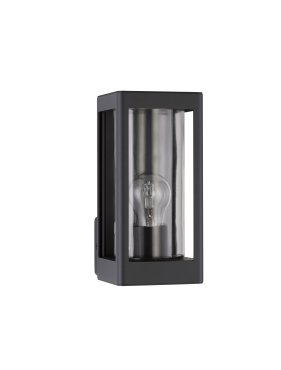 Nova Luce Figo - applique murale extérieure - 11 x 24,5 x 15 cm - IP54 - anthracite foncé