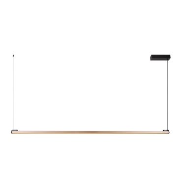 Lucide Braga - suspension avec capteur de mouvement à commande gestuelle - 150 x 5 x 207,9 cm - LED dimmable 36 W incluse - café