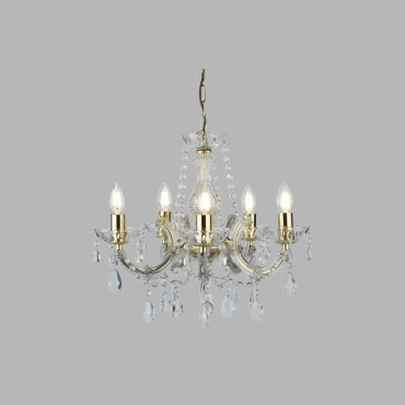 Searchlight Marie Therese - lustre - Ø 48 x 100 cm - or