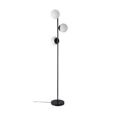 Nordlux Lilly - lampadaire - Ø 23 x 150 cm - noir et blanc opale
