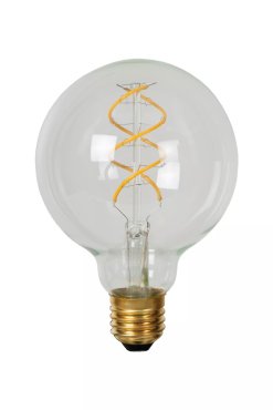 Lucide Ampoule à filament LED - Ø 9,5 x 13,8 cm - E27 - 4,9W dimmable - 2700K - transparent
