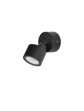 Nova Luce Helmet - applique murale extérieure - Ø 7,5 x 13 cm - 5W LED inclus - IP65 - anthracite foncé