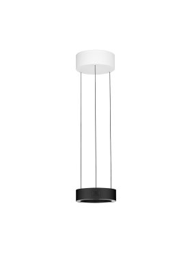 Nova Luce Afi - lampe suspendue - Ø 20 x 280 cm - 24W dimmable LED inclus - noir