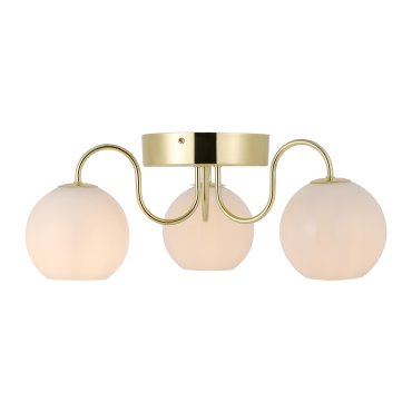 Nordlux Franca - plafonnier 3L - 46 x 18 cm - laiton