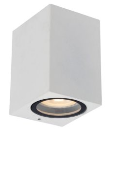 Lucide Zaro - Applique d'extérieur - 7,8 x 6,8 x 10 cm - IP44 - blanc