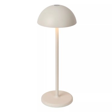 Lucide Joy - lampe de table rechargeable - Ø 12 x 32 cm - 1,5W dimmable LED inclus - IP54 - blanc