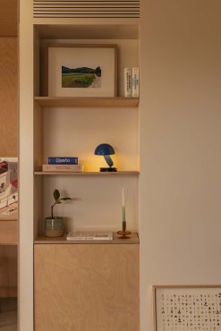 Faro Bela - lampe à poser - Ø 14,6 x 24 cm - bleue