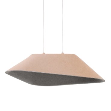 Maxlight Carbon - lampe suspendue - 55 x 50 x 220 cm - 8W LED inclus - crème et gris