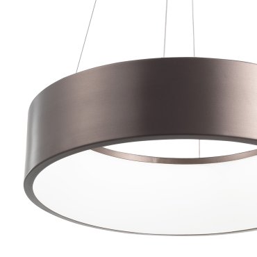 Nova Luce Rando - lampe suspendue - Ø 45 x 120 cm - 32W dimmable LED inclus - gris foncé