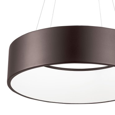 Nova Luce Rando - lampe suspendue - Ø 45 x 120 cm - 32W dimmable LED inclus - brun café
