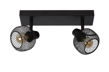 Lucide Maren - spot en saillie 2L - 31 x 14,5 x 14 cm - noir