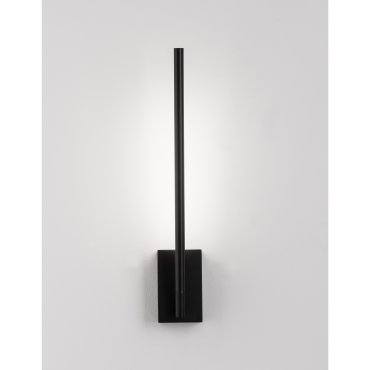 Nova Luce Raccio - applique murale - 12 x 6 x 37 cm - 4,6W LED inclus - noir