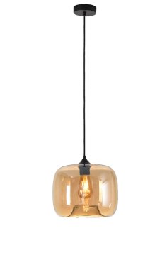 Artdelight Preston - lampe suspendue - Ø 28 x 178 cm - ambre