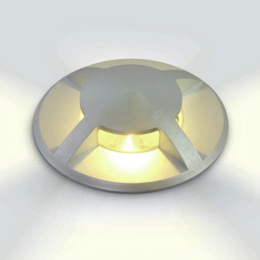ONE Light Inground Medium Series - projecteur de sol extérieur - Ø 88 mm, Ø 77 mm à encastrer - 3W LED inclus - IP67 - aluminium