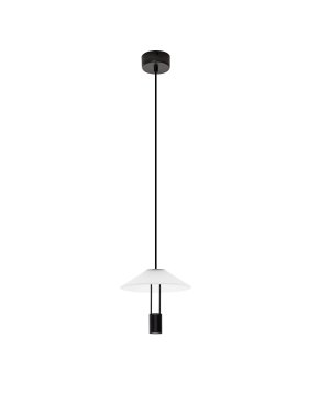 Nova Luce Anafi - lampe suspendue - Ø 22 x 210 cm - 8W LED inclus - noir sablé