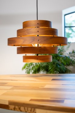 ETH Walnut - suspension - Ø 50 x 176,5 cm - brun
