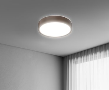 Century Italia Blanca Luxe - plafonnier - Ø 40 x 7 cm - 24W LED inclus - café