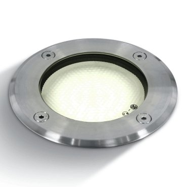ONE Light GX53 Inground Range - spot extérieur au sol - Ø 120 mm, Ø 110 mm encastrable - IP67 - acier inoxydable