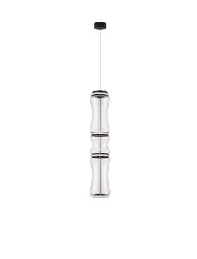 Nova Luce Anapnoe - lampe suspendue - Ø 21,5 x 340 cm - 37W dimmable LED inclus - noir mat