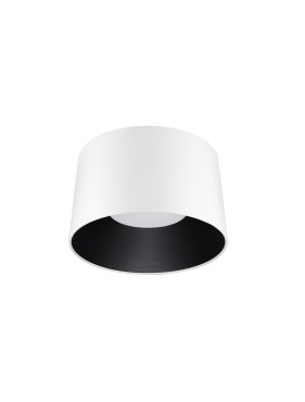Nova Luce Atil - plafonnier - Ø 50 x 30 cm - 35W LED inclus - blanc sablé et noir