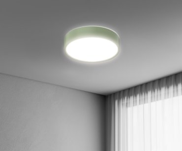 Century Italia Blanca Luxe - plafonnier - Ø 30 x 7 cm - 17W LED inclus - vert