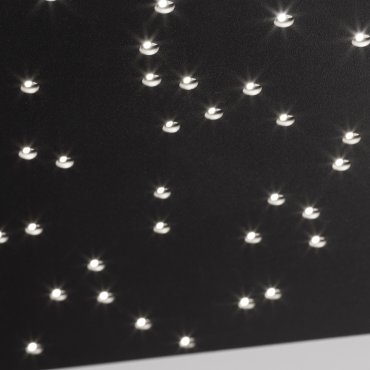 Nova Luce Cielo - plafonnier - 30 x 30 x 4 cm - 8W LED dimmable inclus - noir