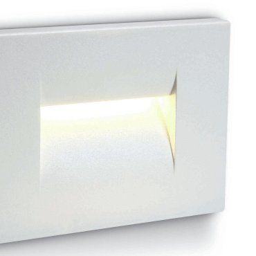 ONE Light Outdoor Dark Light Wall Recessed - applique murale encastrée - 10,7 x 6,5 x 7,5 cm - 3,6W LED inclus - IP65 - blanc