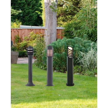 Searchlight Outdoor Posts - lampe de jardin - Ø 16 x 73 cm - IP44 - noir mat