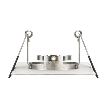 Integral LED London - spot encastré - 85 x 85 mm, Ø 70 mm encastré - IP65 - nickel satiné