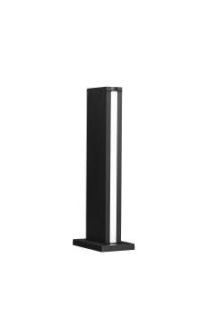 Nova Luce Sasso - poteau de jardin - 15 x 40 x 9,5 cm - 9W LED inclus - IP54 - anthracite foncé