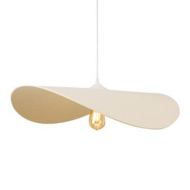 Maxlight Pan - lampe suspendue - Ø 60 x 155 cm - blanc