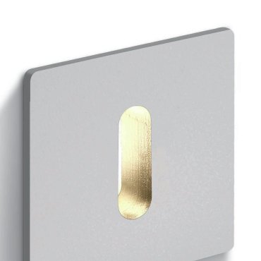 ONE Light Indoor Decorative Wall Recessed - applique murale encastrée - 2,5 x 3,8 x 2,5 cm - 1W LED dimmable inclus - aluminium