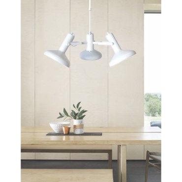 Artdelight Vectro - lampe suspendue - Ø 55 x 173 cm - blanc