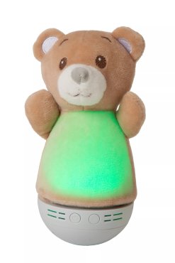 Lucide Dolly - lampe de table à piles - 11 x 8,5 x 18 cm - 3W LED RGB inclus - marron