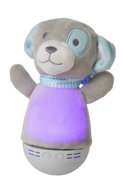 Lucide Dolly - lampe de table à piles - 9 x 12 x 18 cm - 3W LED RGB inclus - gris