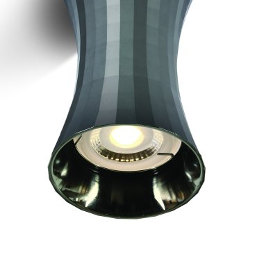 ONE Light Cylindres décoratifs I Aluminium - spot en saillie - Ø 7 x 11,5 cm - chrome foncé