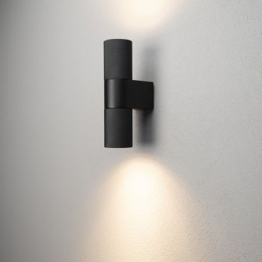 Konstsmide Temi Up/Down - applique murale extérieure - 6,5 x 11,5 x 23,5 cm - IP54 - noir